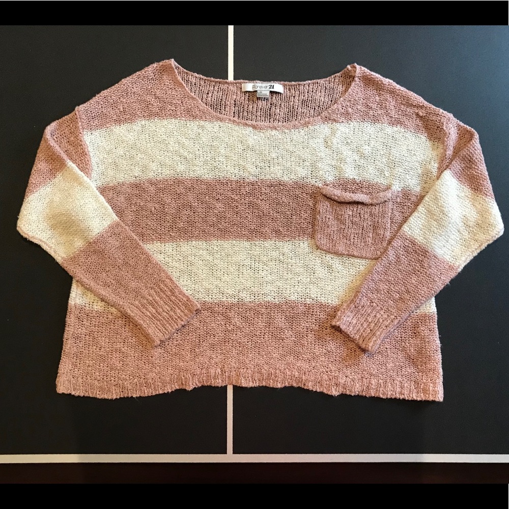 Striped Cropped Sweater